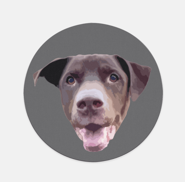 Custom Pet Mouse Pad - Round - Pets to Prints