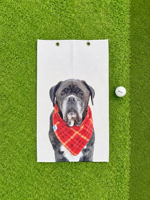 Custom Pet Portrait Golf Towel