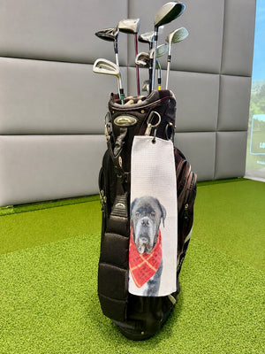 Custom Pet Portrait Golf Towel