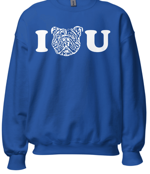 Custom Pet Portrait I ❤️ U Crewneck - Pets to Prints