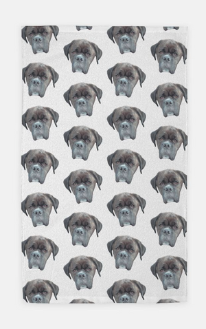 Custom Pet Portrait Kitchen/Hand Towel - Pets to Prints