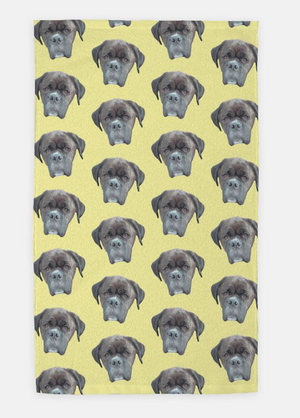 Custom Pet Portrait Kitchen/Hand Towel - Pets to Prints