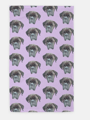 Custom Pet Portrait Kitchen/Hand Towel - Pets to Prints