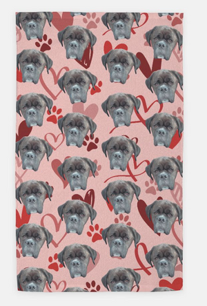 Custom Pet Portrait Kitchen/Hand Towel - Pets to Prints