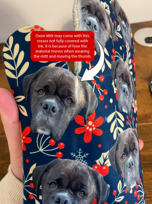 Custom Pet Portrait Oven Mitt - Pets to Prints