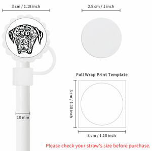 Custom Pet Portrait Straw Cover - Pets to Prints