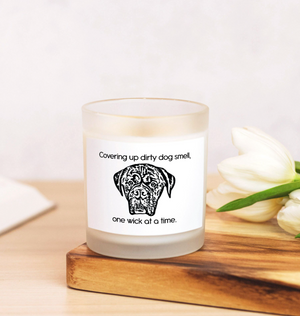Custom Pet Portrait Candle - 11oz