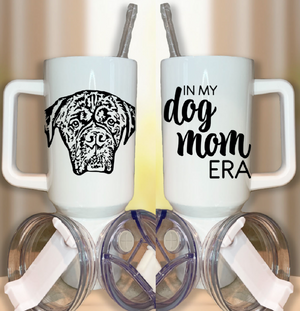 Custom Pet Portrait 40oz Tumbler w/handle