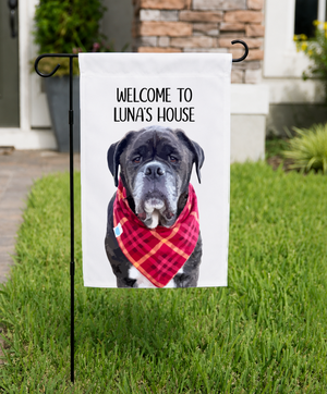 Custom Pet Portrait Garden Flag