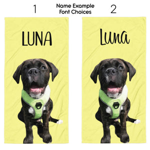 Custom Pet Beach Towel | Pets to Prints.