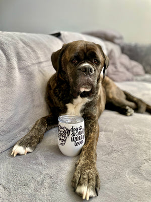 Custom Pet Portrait Wine Tumbler - Pets to Prints