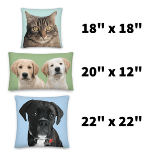 Custom Pet Pillow Cover w/Insert | Pets to Prints.
