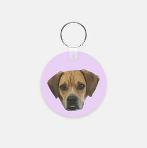 Custom Pet Key Chain - Round | Pets to Prints.