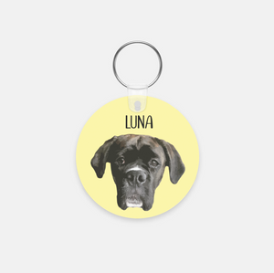 Custom Pet Key Chain - Round | Pets to Prints.