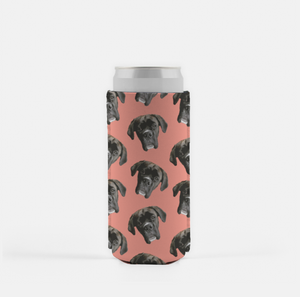 Custom Pet Slim Koozie 2 Pack - Repeating Pattern | Pets to Prints.