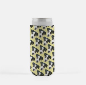 Custom Pet Slim Koozie 2 Pack - Repeating Pattern - Pets to Prints