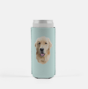 Custom Pet Slim Koozie 2 Pack - Single Image - Pets to Prints