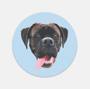 Custom Pet Mouse Pad - Round | Pets to Prints.
