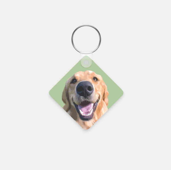 Custom Pet Key Chain - Square | Pets to Prints.