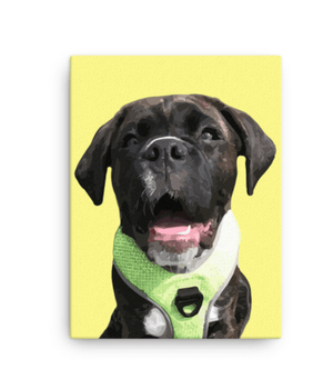 Custom Pet Portrait Canvas | Pets to Prints.