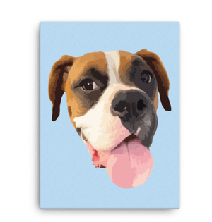Custom Pet Portrait Canvas | Pets to Prints.