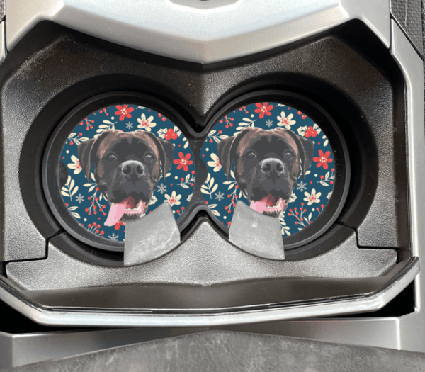 Custom Pet Car Coaster (2 pack) - Pets to Prints