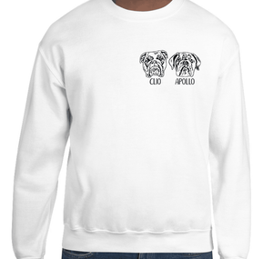 Custom Pet Portrait Crewneck - Pets to Prints