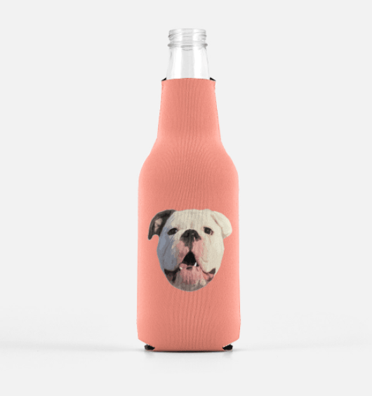 Custom Pet Bottle Koozie 2 Pack - Single Image - Pets to Prints