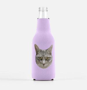 Custom Pet Bottle Koozie 2 Pack - Single Image - Pets to Prints