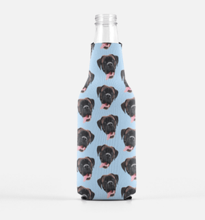 Custom Pet Bottle Koozie 2 Pack - Repeating Pattern - Pets to Prints