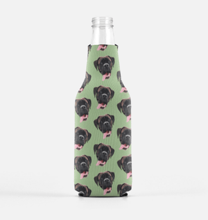 Custom Pet Bottle Koozie 2 Pack - Repeating Pattern - Pets to Prints