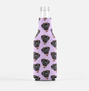 Custom Pet Bottle Koozie 2 Pack - Repeating Pattern - Pets to Prints