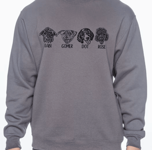 Custom Pet Portrait Crewneck - Pets to Prints
