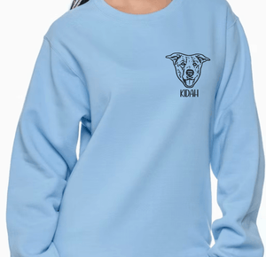 Custom Pet Portrait Crewneck - Pets to Prints
