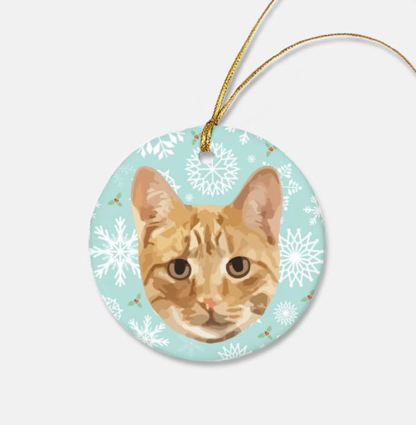 Custom Pet Ceramic Ornament - Pets to Prints