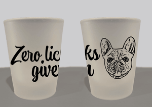 Custom Pet Portrait Frosted Shot Glass - Pets to Prints